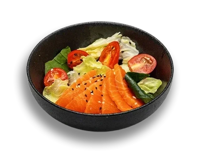 Салат с лососем