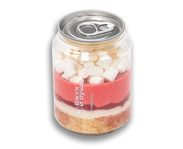 Баночка Клубника с маршмеллоу