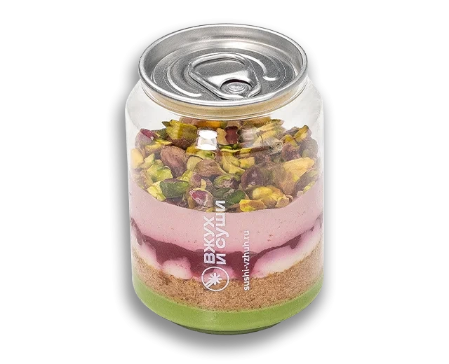 Баночка Фисташка с малиной